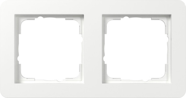 Gira 0212150 Abdeckrahmen 2-fach Gira E1 Reinweiß