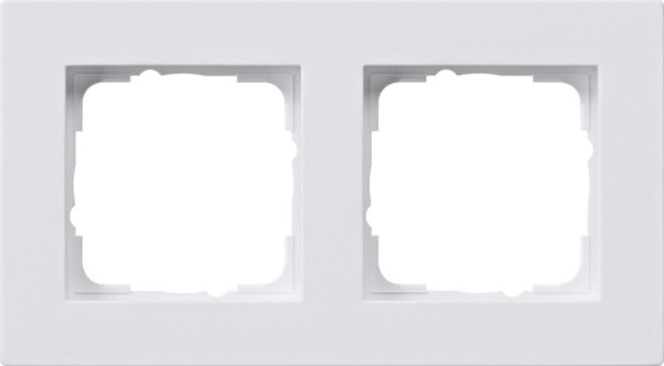 Gira 0212225 Abdeckrahmen 2-fach flach Gira E2 Reinweiß m