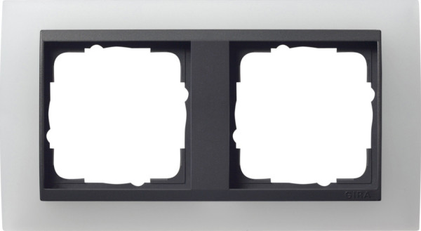 Gira 021224 Abdeckrahmen 2-fach Zwischenrahmen AN Gira Event Opak Weiß