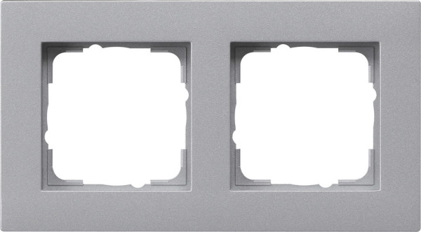 Gira 0212255 Abdeckrahmen 2-fach flach Gira E2 F Alu