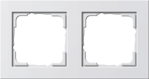 Gira 021229 Abdeckrahmen 2-fach Gira E2 Reinweiß