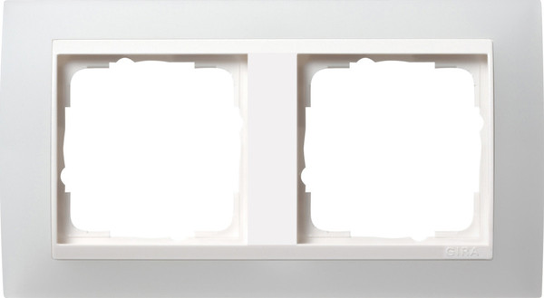 Gira 0212334 Abdeckrahmen 2-fach Zwischenrahmen RW Gira Event Opak Weiß