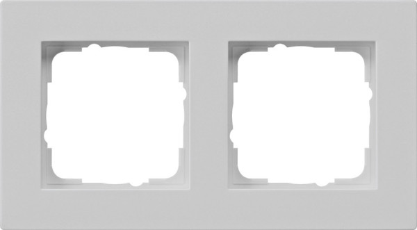 Gira 0212375 Abdeckrahmen 2-fach flach Gira E2 Grau m