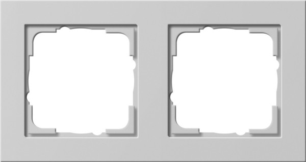 Gira 021237 Abdeckrahmen 2-fach Gira E2 Grau m