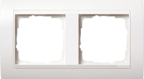 Gira 0212803 Abdeckrahmen 2-fach Zwischenrahmen RW Gira Event Reinweiß