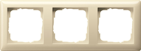 Gira 021301 Abdeckrahmen 3-fach Standard 55 Cremeweiß