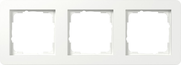 Gira 0213151 Abdeckrahmen 3-fach Gira E1 Reinweiß m