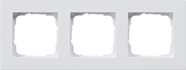 Gira 0213225 Abdeckrahmen 3-fach flach Gira E2 Reinweiß m