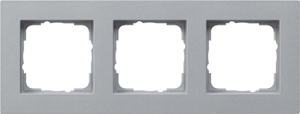 Gira 0213255 Abdeckrahmen 3-fach flach Gira E2 F Alu