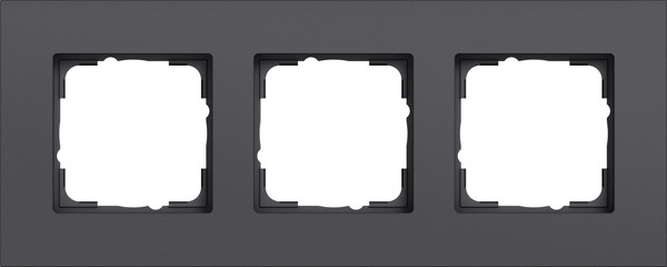 Gira 0213408 Abdeckrahmen 3-fach Gira Esprit Alum.Anthrazit(lack.)