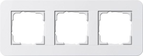 Gira 0213410 Abdeckrahmen 3-fach Gira E3 Reinweiß/Reinweiß