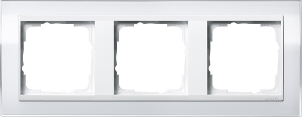 Gira 0213723 Abdeckrahmen 3-fach Zwischenrahmen RW Gira Event Klar Weiß