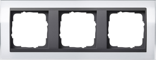 Gira 0213728 Abdeckrahmen 3-fach Zwischenrahmen AN Gira Event Klar Weiß