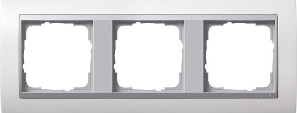 Gira 0213806 Abdeckrahmen 3-fach Zwischenrahmen F Alu Gira Event Reinweiß