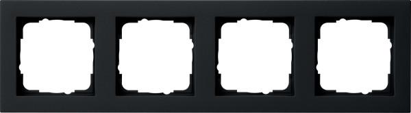 Gira 021409 Abdeckrahmen 4-fach Gira E2 Schwarz m