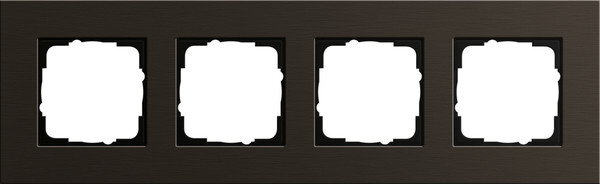 Gira 0214127 Abdeckrahmen 4-fach Gira Esprit Alum.Braun(elox.)