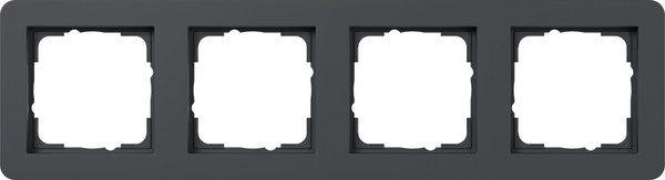 Gira 0214152 Abdeckrahmen 4-fach Gira E1 Anthrazit