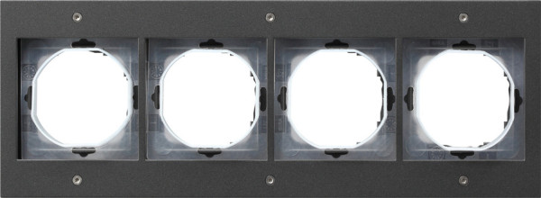 Gira 021467 Abdeckrahmen 4-fach Gira TX_44 (WG UP) Anthrazit