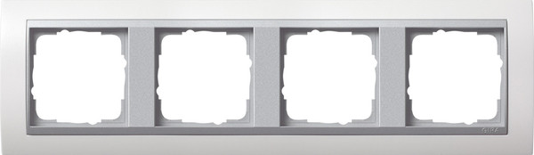 Gira 0214806 Abdeckrahmen 4-fach Zwischenrahmen F Alu Gira Event Reinweiß