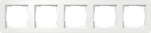 Gira 0215150 Abdeckrahmen 5-fach Gira E1 Reinweiß