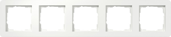 Gira 0215151 Abdeckrahmen 5-fach Gira E1 Reinweiß m