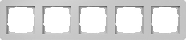 Gira 0215154 Abdeckrahmen 5-fach Gira E1 Grau m