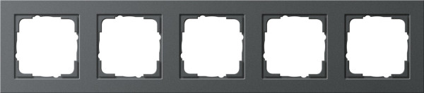 Gira 021523 Abdeckrahmen 5-fach Gira E2 Anthrazit