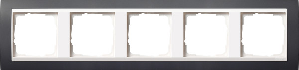 Gira 0215328 Abdeckrahmen 5-fach Zwischenrahmen RW Gira Event Anthrazit