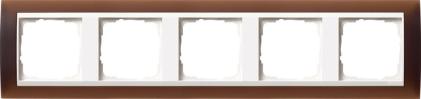 Gira 0215331 Abdeckrahmen 5-fach Zwischenrahmen RW Gira Event Opak Dklbraun