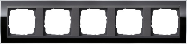 Gira 0215738 Abdeckrahmen 5-fach Zwischenrahmen AN Gira Event Klar Schwarz