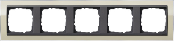 Gira 0215778 Abdeckrahmen 5-fach Zwischenrahmen AN Gira Event Klar Sand