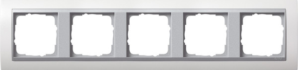 Gira 0215806 Abdeckrahmen 5-fach Zwischenrahmen F Alu Gira Event Reinweiß