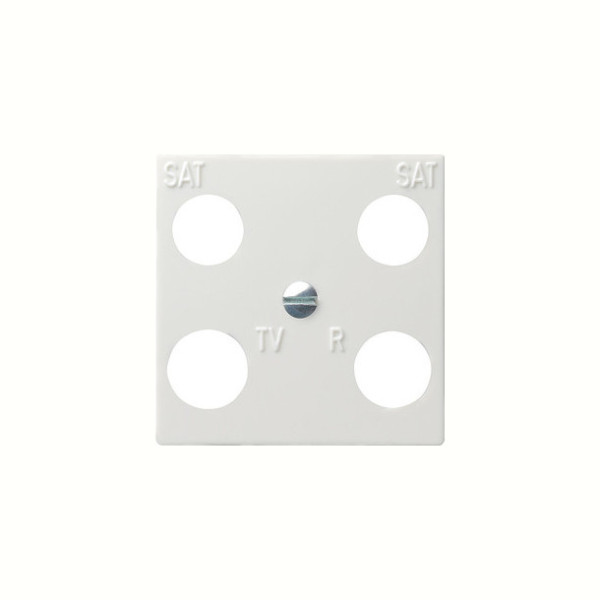 Gira 025803 Zentralplatte 4-fach symmetrisch Zubehör Reinweiß