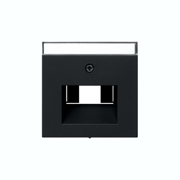 Gira 0284005 Abdeckung Beschriftungsfeld UAE/IAE + Netzwerk System 55 Schwarz m