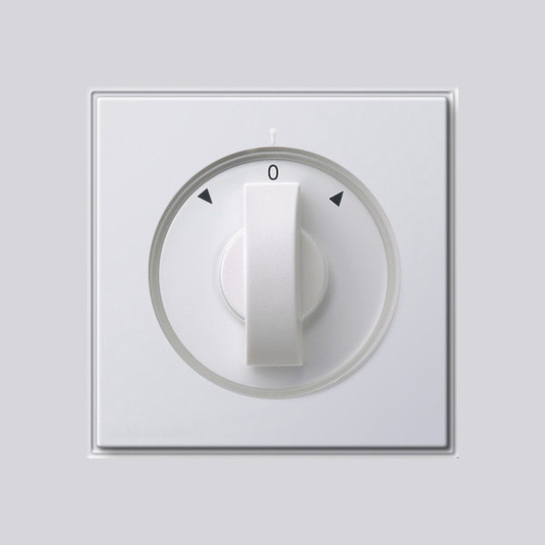 Gira 066666 Abdeckung Knebel Zeitschalter + Jalousie Gira TX_44 (WG UP) Reinweiß