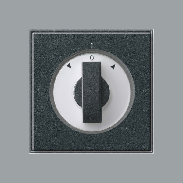 Gira 066667 Abdeckung Knebel Zeitschalter + Jalousie Gira TX_44 (WG UP) Anthrazit