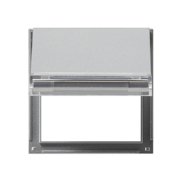 Gira 068065 Adapterrahmen Klappdeckel + Beschriftungsfeld Gira TX_44 (WG UP) F Alu