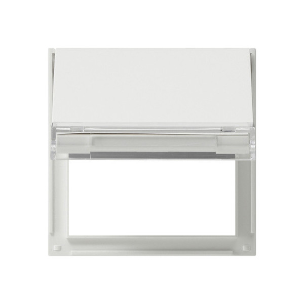 Gira 068066 Adapterrahmen Klappdeckel + Beschriftungsfeld Gira TX_44 (WG UP) Reinweiß