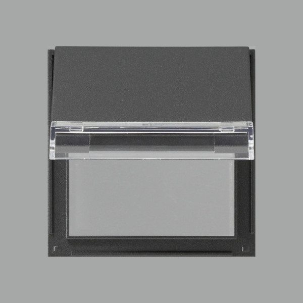 Gira 068067 Adapterrahmen Klappdeckel + Beschriftungsfeld Gira TX_44 (WG UP) Anthrazit