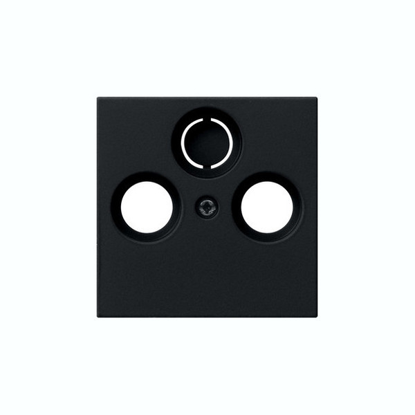 Gira 0869005 Abdeckung Koaxial-Antennensteckdose System 55 Schwarz m
