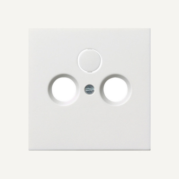 Gira 0869112 Abdeckung Koaxial-Antennensteckdose Flächenschalter Reinweiß