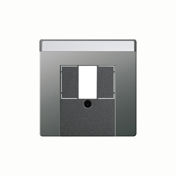 Gira 0876600 Abdeckung Beschriftungsfeld TAE USB System 55 Edelstahl