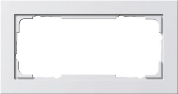 Gira 100229 Abdeckrahmen 2-fach ohne Mittelsteg Gira E2 Reinweiß