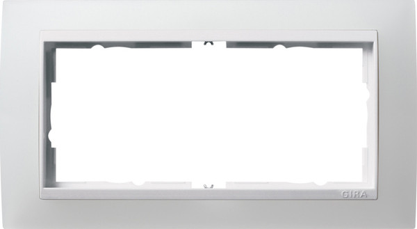 Gira 1002334 Abdeckrahmen 2-fach ohne Mittelsteg Zwischenrahmen RW Gira Event Opak Weiß