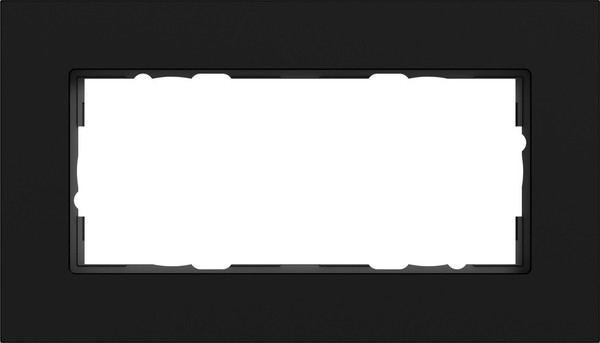 Gira 1002409 Abdeckrahmen 2-fach ohne Mittelsteg Gira Esprit Alum.Schwarz m(lack.)