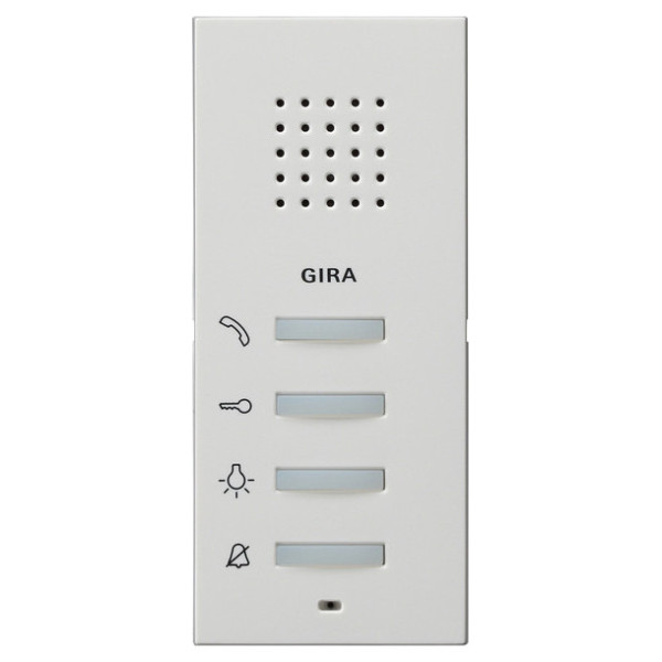 Gira 125027 Wohnungsstation AP System 55 Reinweiß m