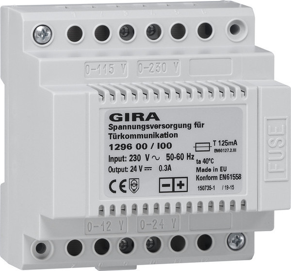 Gira 129600 Spannungsversorgung DC 24 V 300 mA REG Elektronik