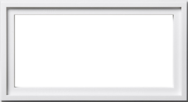 Gira 131203 Montageadapter 2-fach Gira E2 Reinweiß