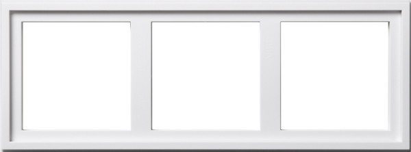 Gira 131303 Montageadapter 3-fach Gira E2 Reinweiß