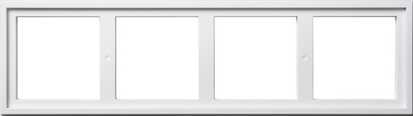 Gira 131403 Montageadapter 4-fach Gira E2 Reinweiß